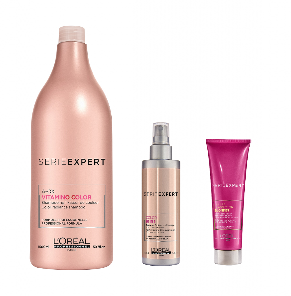 L'Oreal Serie Expert Vitamino Color AOX Shampoo 1500ml, Leave In