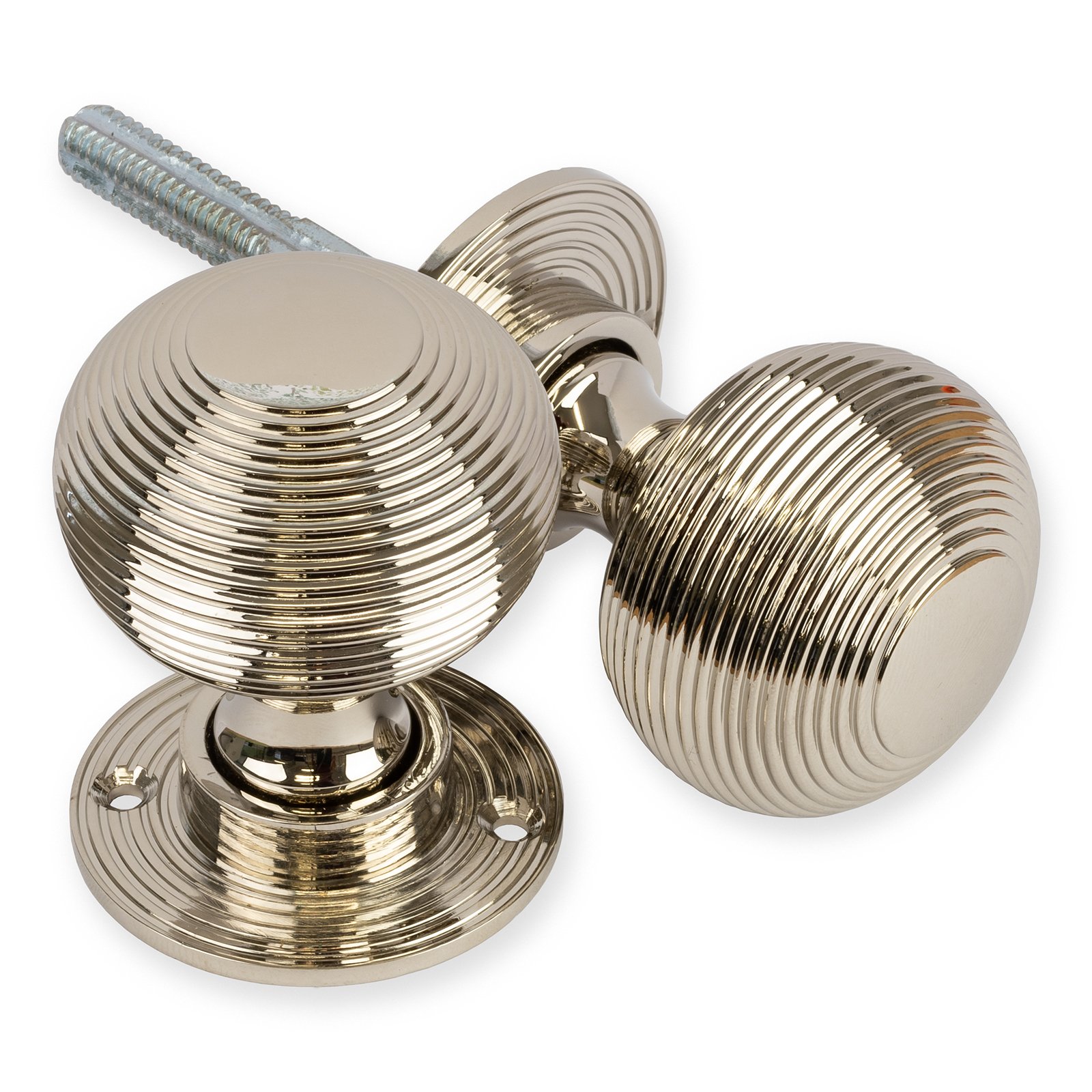 Solid_Brass_Beehive_Mortice_Door_Knob_Polished_Nickel