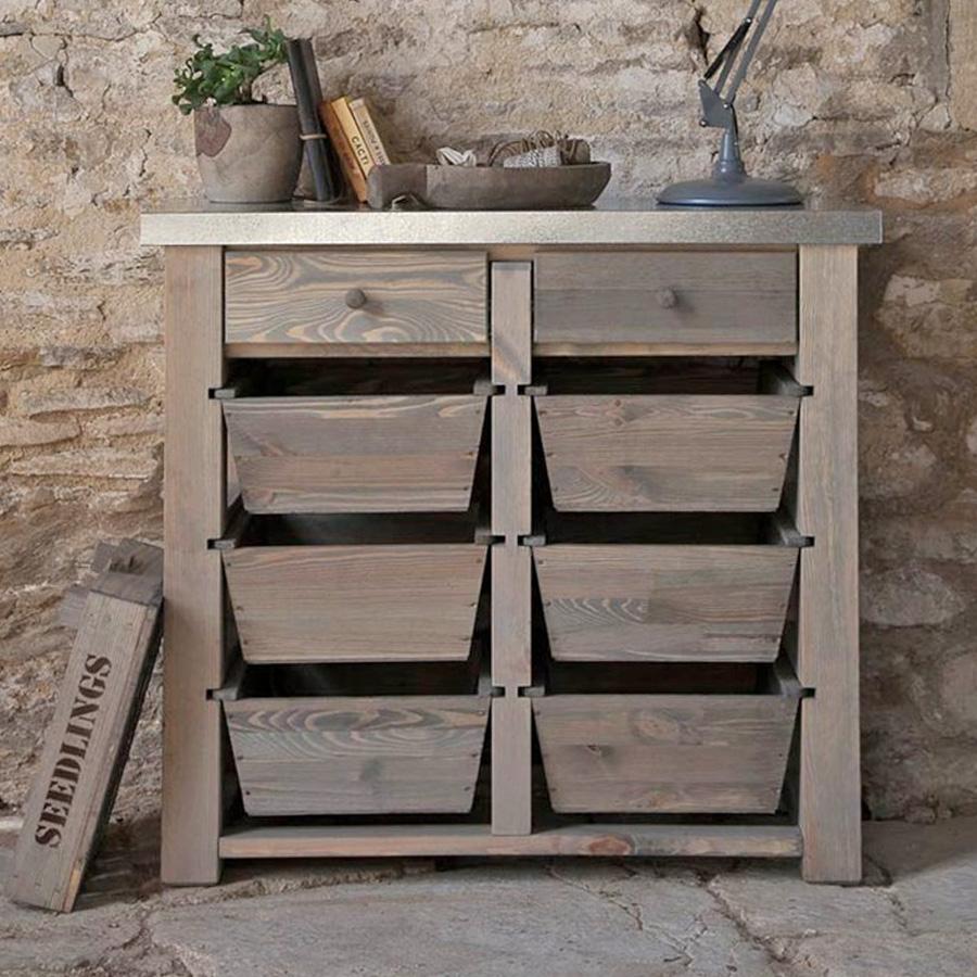 Rustic-Aldsworth-8-Drawer-Metal-Topped-Storage-Unit