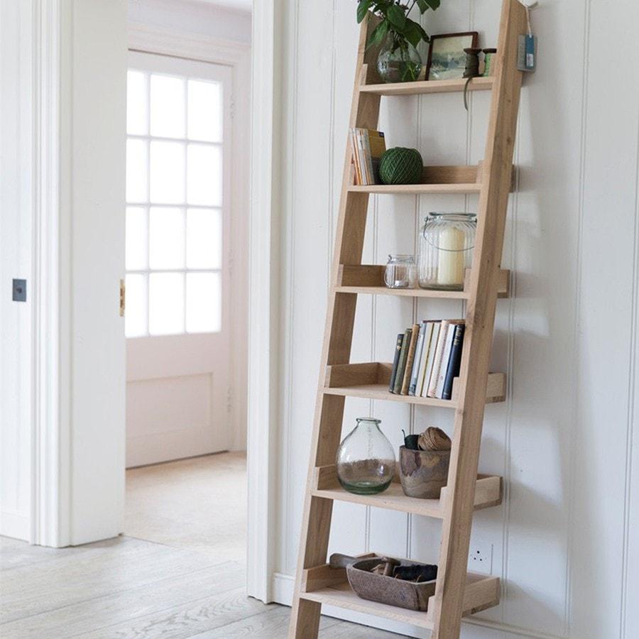 raw-oak-shelf-ladder