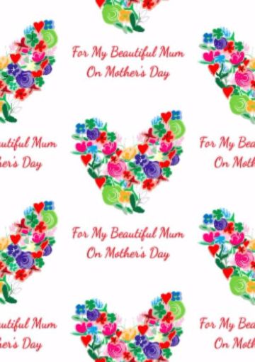 colourful-floral-heart-mother-s-day-wrapping-paper