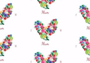colourful-flower-heart-mother-s-day-wrapping-paper