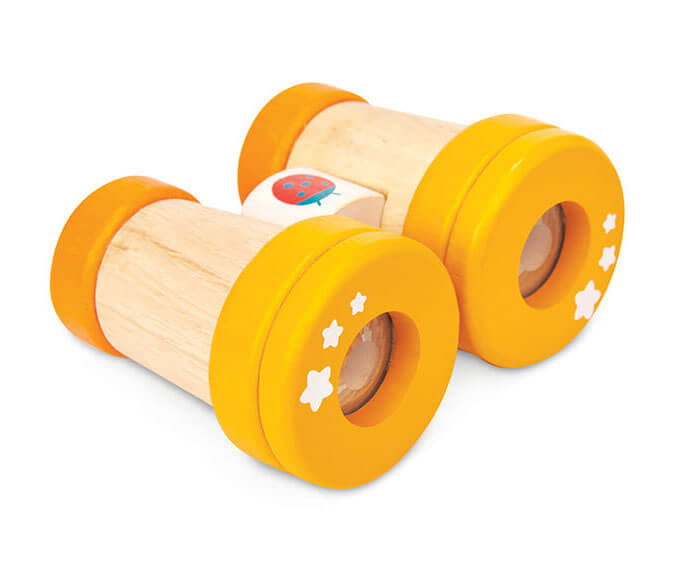 PL116-Binoculars-Ladybird-Yellow-Wooden-Toddler-Toy-Kaleidoscope-1