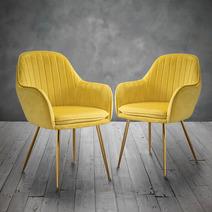 Lara-Dining-Chair-Ochre-Yellow-With-Gold-Legs-_Pack-of-2_-2