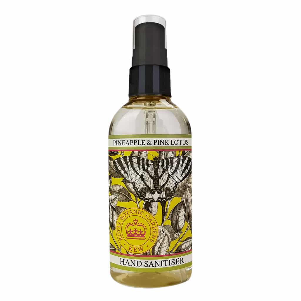 KGA014-Kew-Gardens-Pineapple-Pink-Lotus-Hand-Sanitiser_BLACK