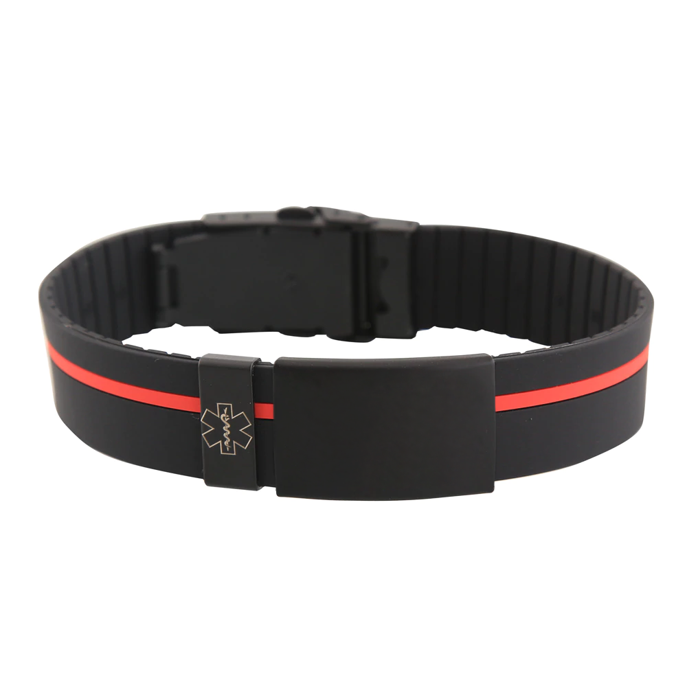 Black-redstripe-band-front