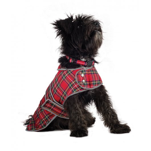 10222-Muddy_Paws_Highland_Tartan_Coat_Red_Small