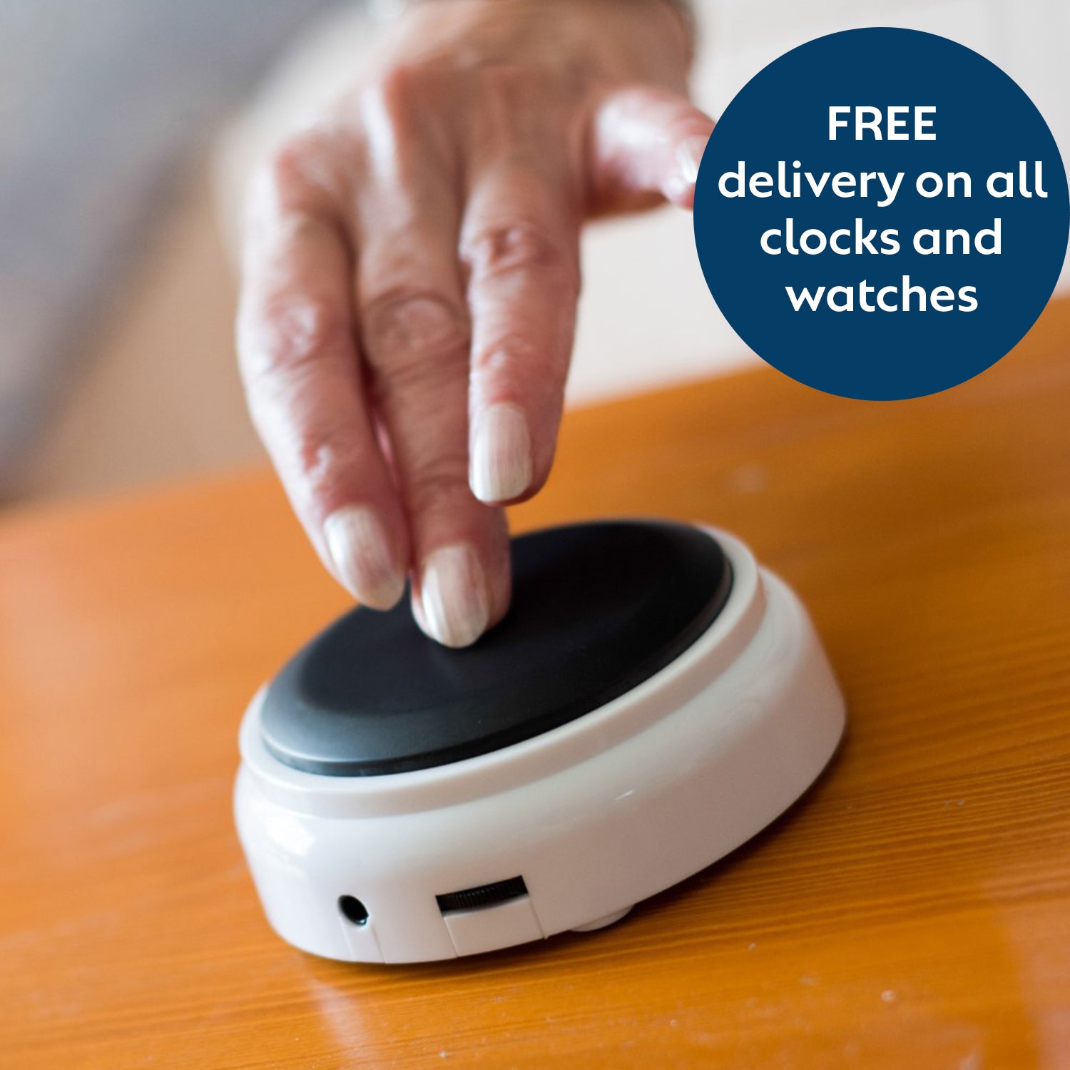 Radio Controlled Talking Button Clock Clocks & Watches Story & Sons