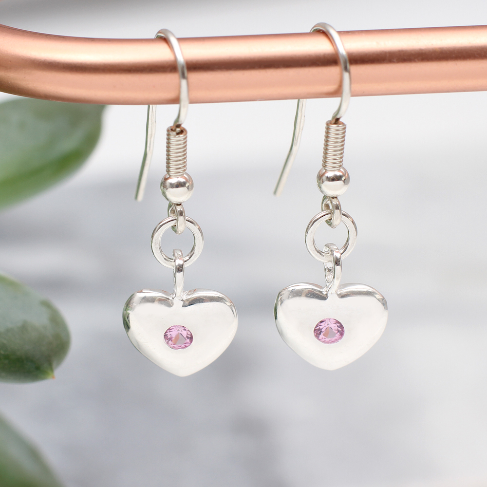 BirthstoneHeartDropEarrings