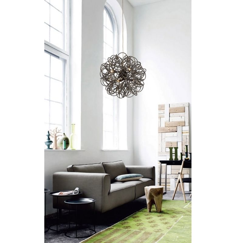 DecoD0093Cassidy6LightRoundPendantCeilingFittinginSilverandChromeFinish2