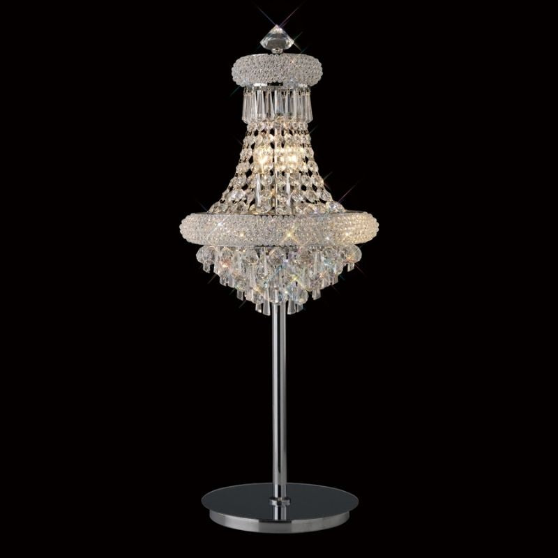 DiyasIL31443Alexandra5LightTableLampinPolishedChromeandCrystal