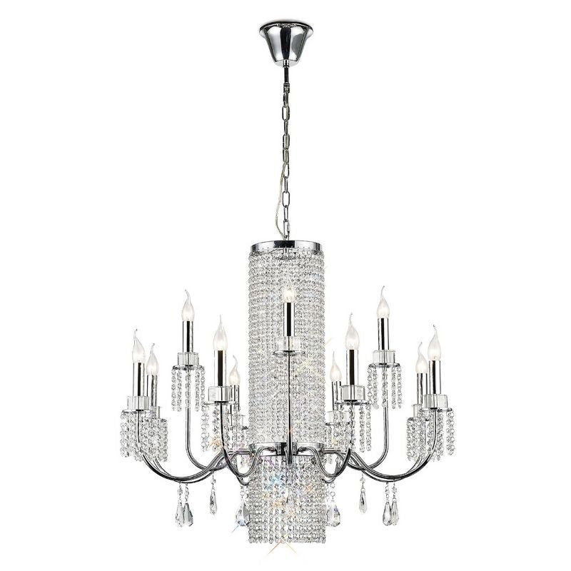 DiyasIL31544Emily13LightChandelierinPolishedChromeFinishandCrystal