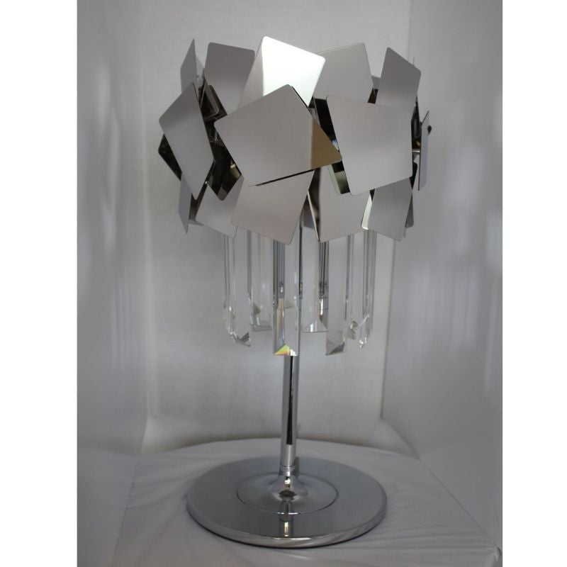 ImpexLightingCF1929-TL-CHCelineSingleLightsTableLampinCrystalandChromeFinish