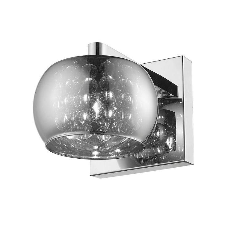 ImpexLightingCFH606091-01-WB-CHDeniSingleLightWallFittinginCrystalandChromeFinish