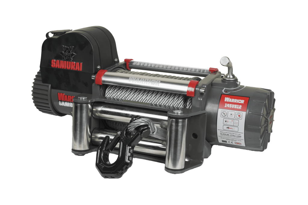 Warrior Samurai 14500 V2 12V Electric Winch with Steel Cable High