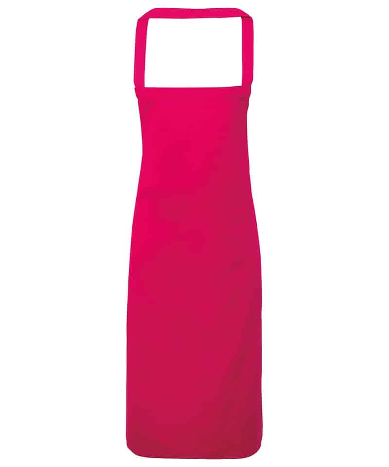 Premier 100 Cotton Apron Hot Pink Uniforms Online INYDY
