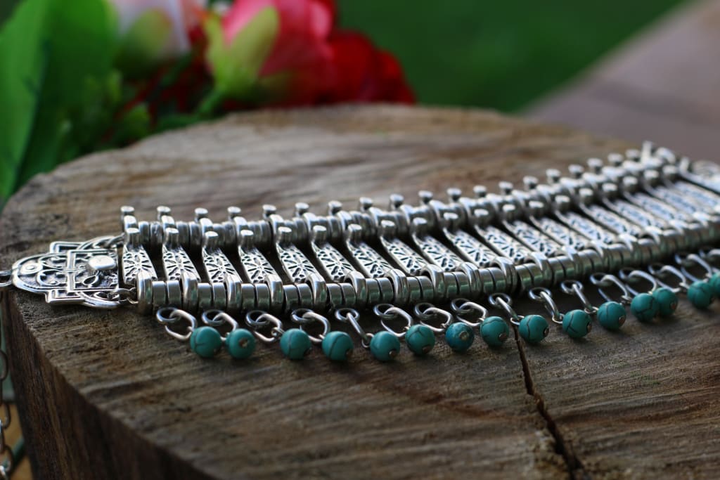 ezavision-turquoise-bead-large-anklet-adjustable-antique-silver-badge-3-for-2-ankle-bracelet-919