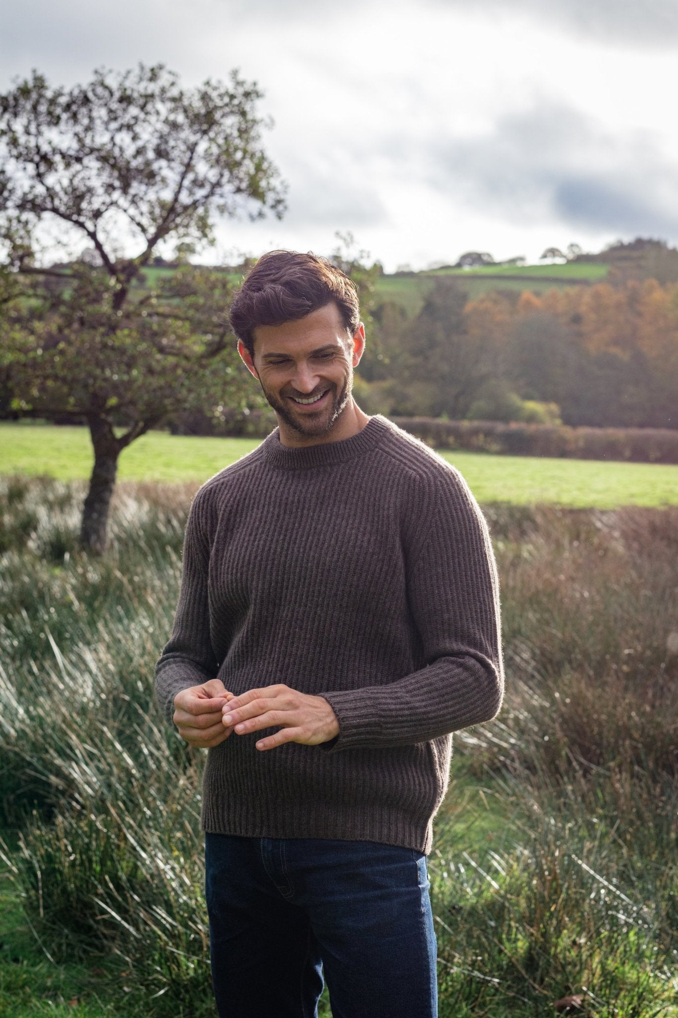 fishermans-jumper-brownmens-round-neckillann-391923