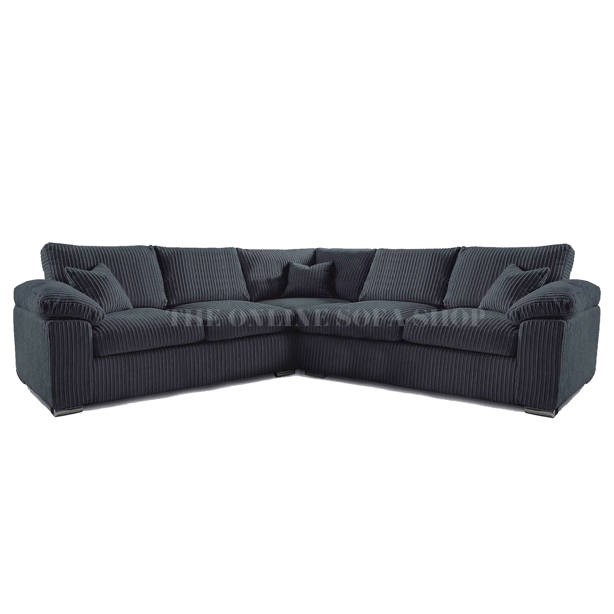 TOSS-Black-2-Corner-2-5-Seater-Corner-Sofa-Soft-Jumbo-Cord