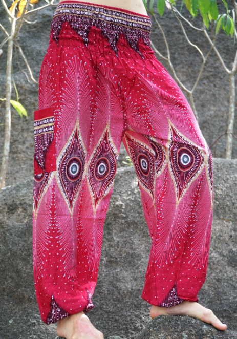 High_cut_harem_pants_Diamond_Peacock_Feather_Pink-1