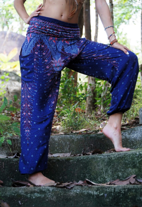 High_cut_harem_pants_Peacock_Feather_Blue-5