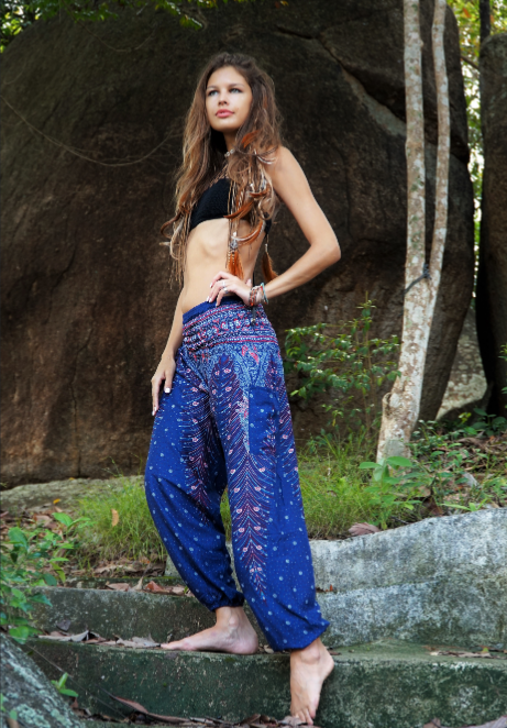 High_cut_harem_pants_Peacock_Feather_Blue-7