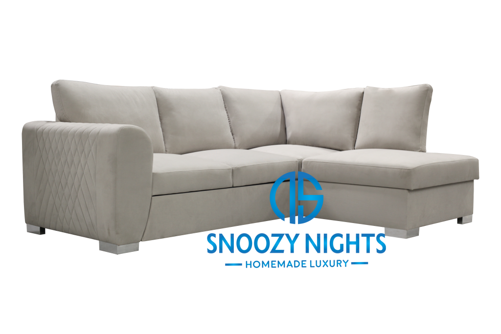 Caro Corner Sofa And Sofa Bed Corner Sofa Silver Snoozy Nights