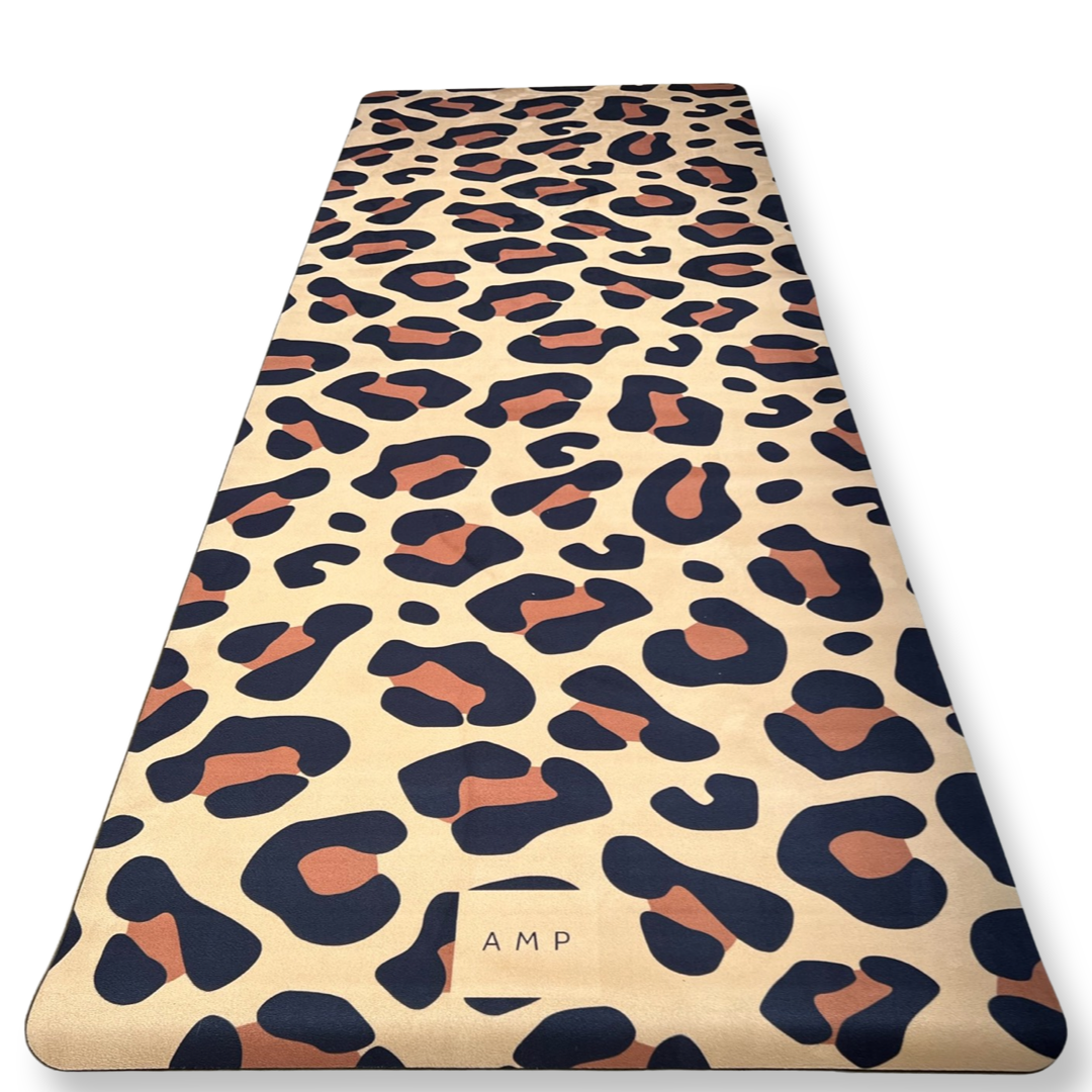Yoga Mat - Natural Leopard - AMP Wellbeing - INYDY