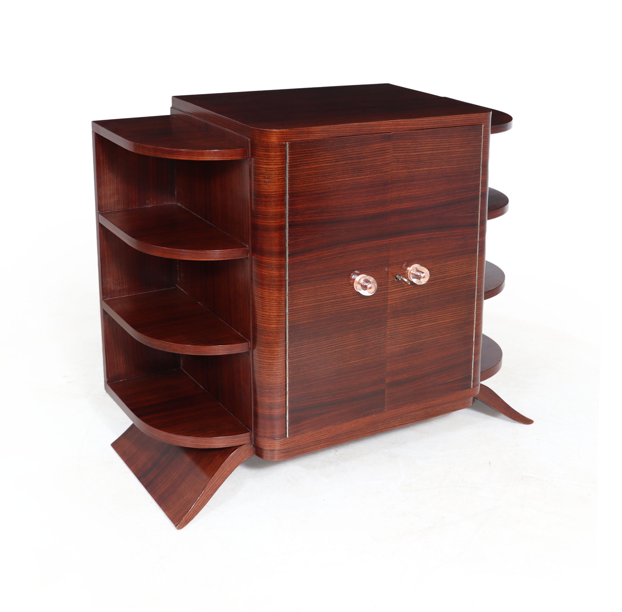 French-Art-Deco-Rosewood-Cabinet-side