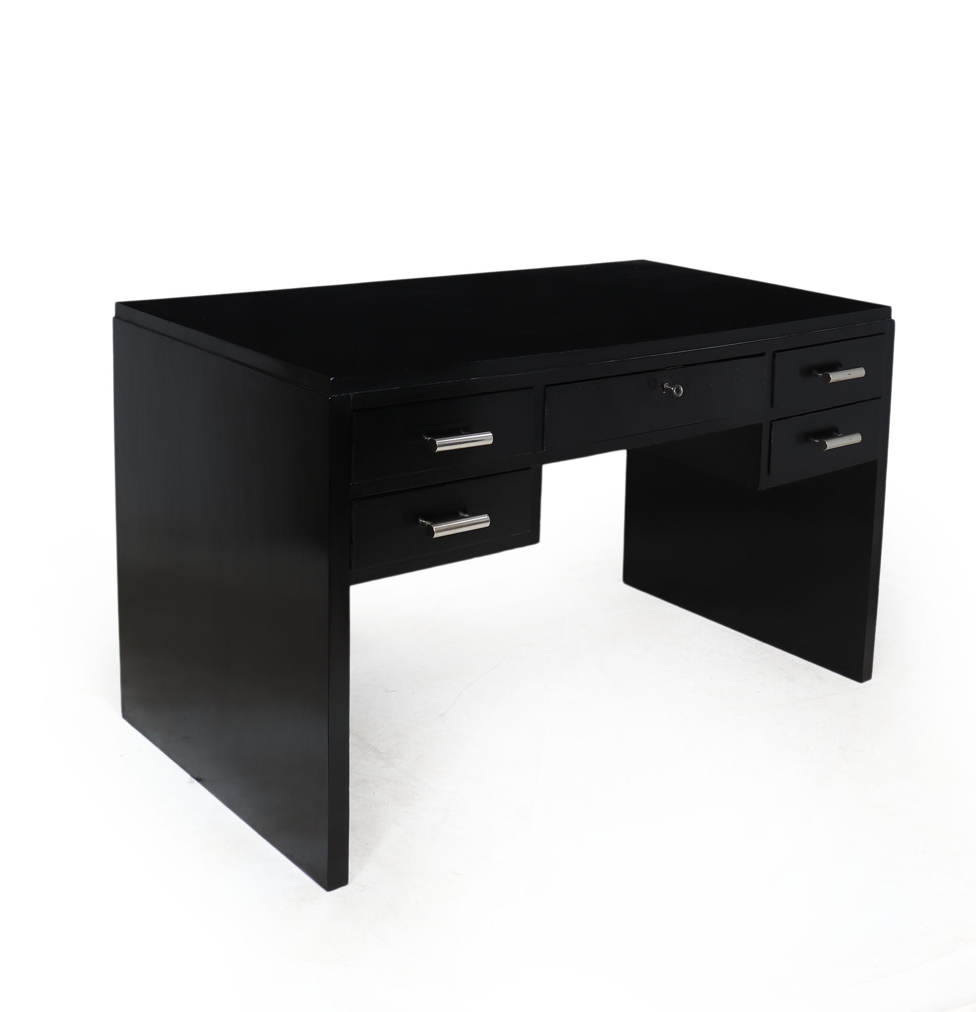 French-Black-Art-Deco-Desk-side