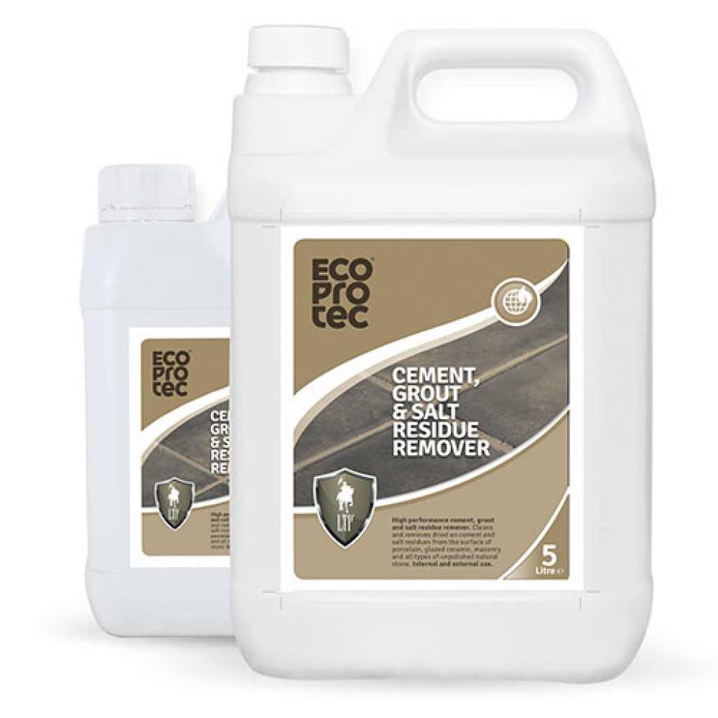 ECO PRO TEC Cement, Grout & Salt Residue Remover 1L Paving Slabs