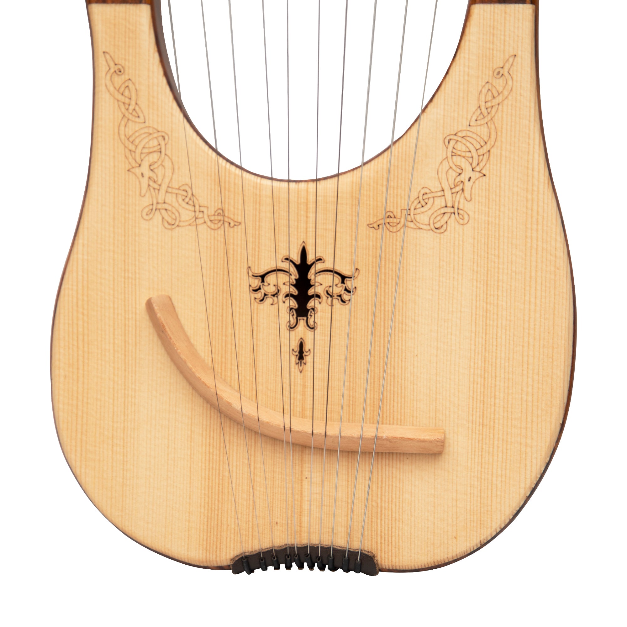 muzikkon-lyre-harp-10-string-rosewood-engraved-5