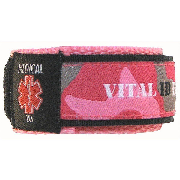 Pink-Camo-Medical-ID-Wristband