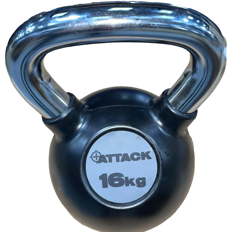 ATTACK19417-16kgChromeHandledKettlebell