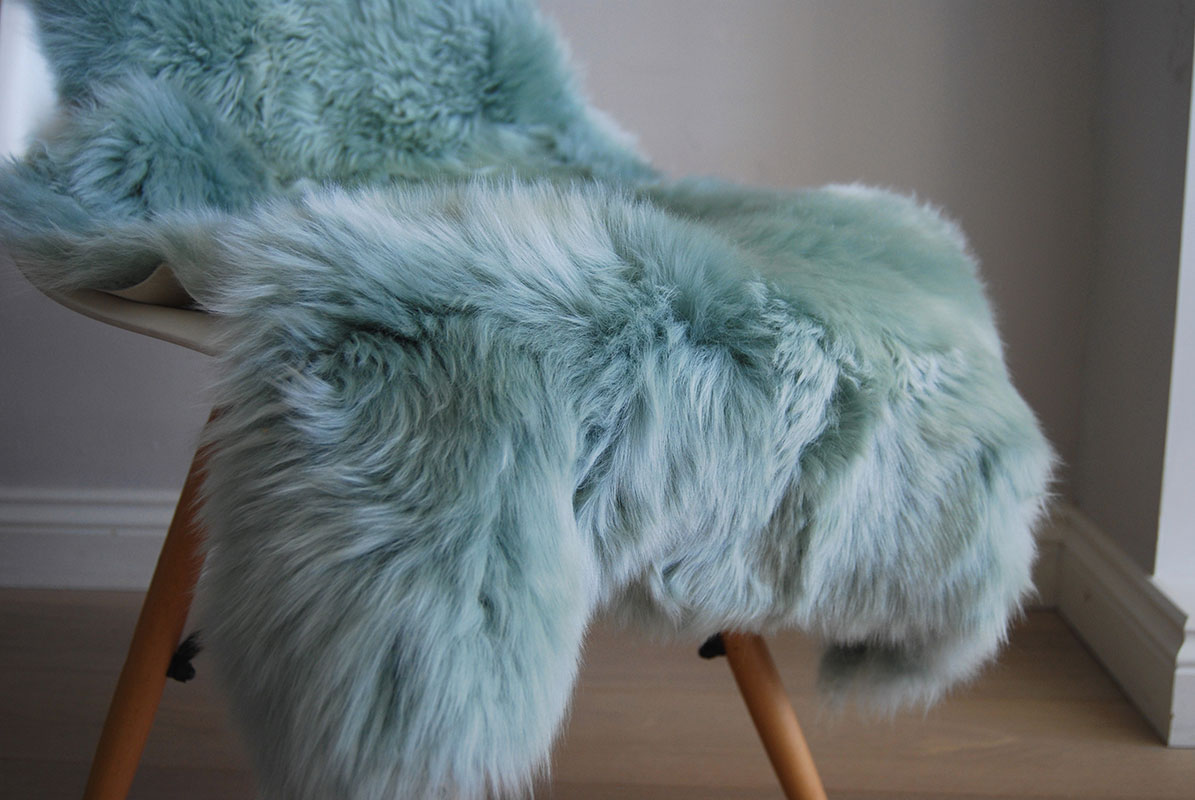 Eau-De-Nil-Sheepskin-Rug-Close-up