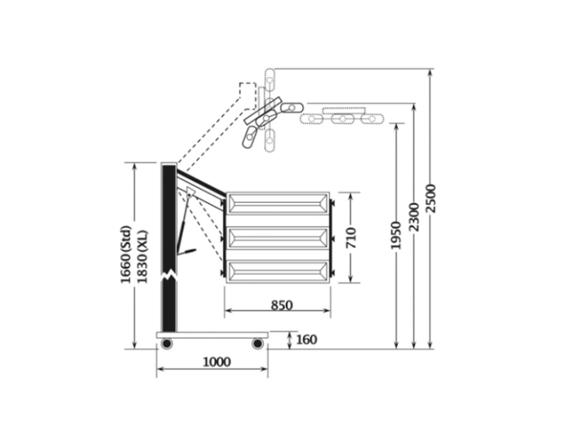 240V-4500W-3x-1500W-Versatile-Cassette-Mobile-Paint-Dryer-–-with-Stand-In-Built-Controller