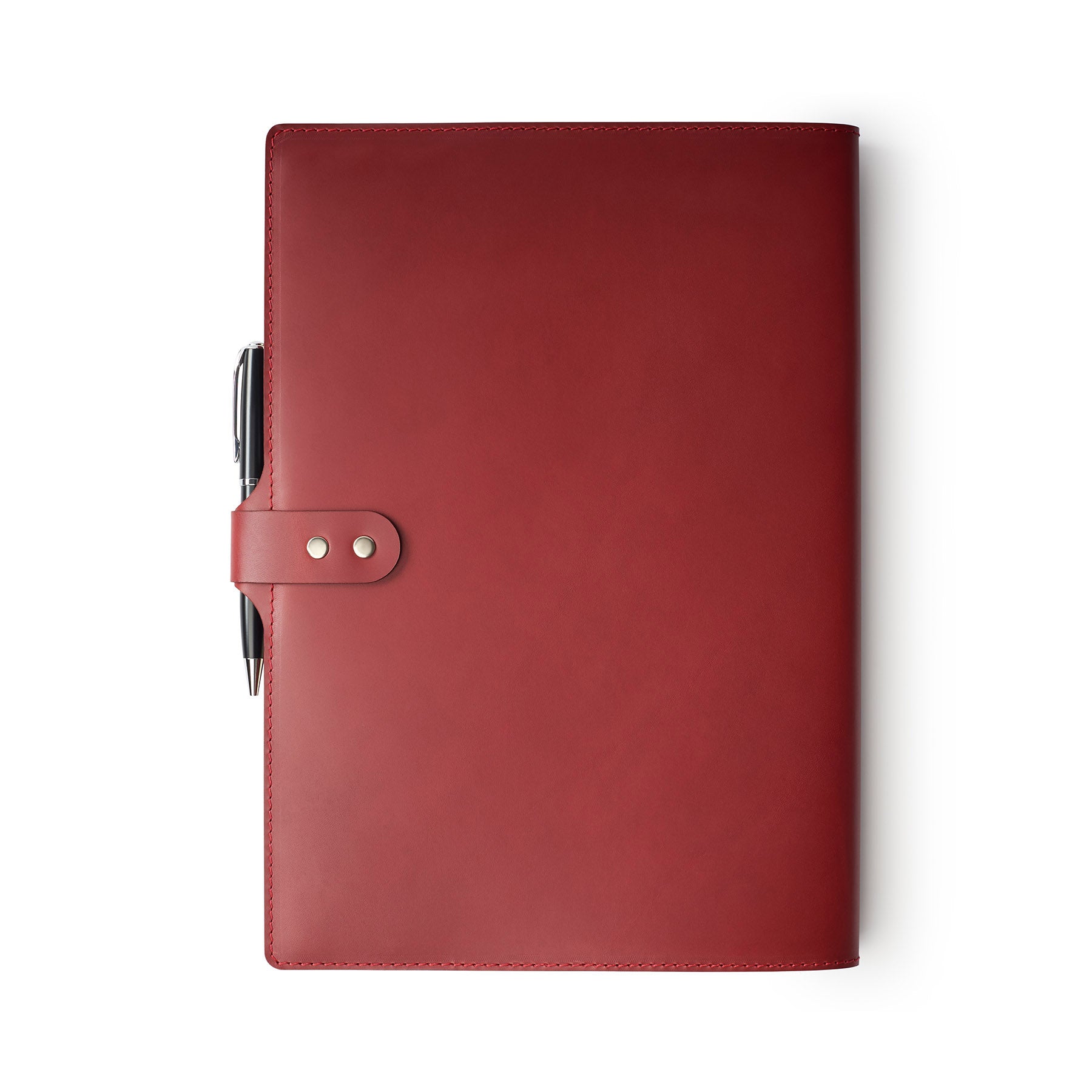 A4NotebookplusPen-Burgundy-TopDown-0568