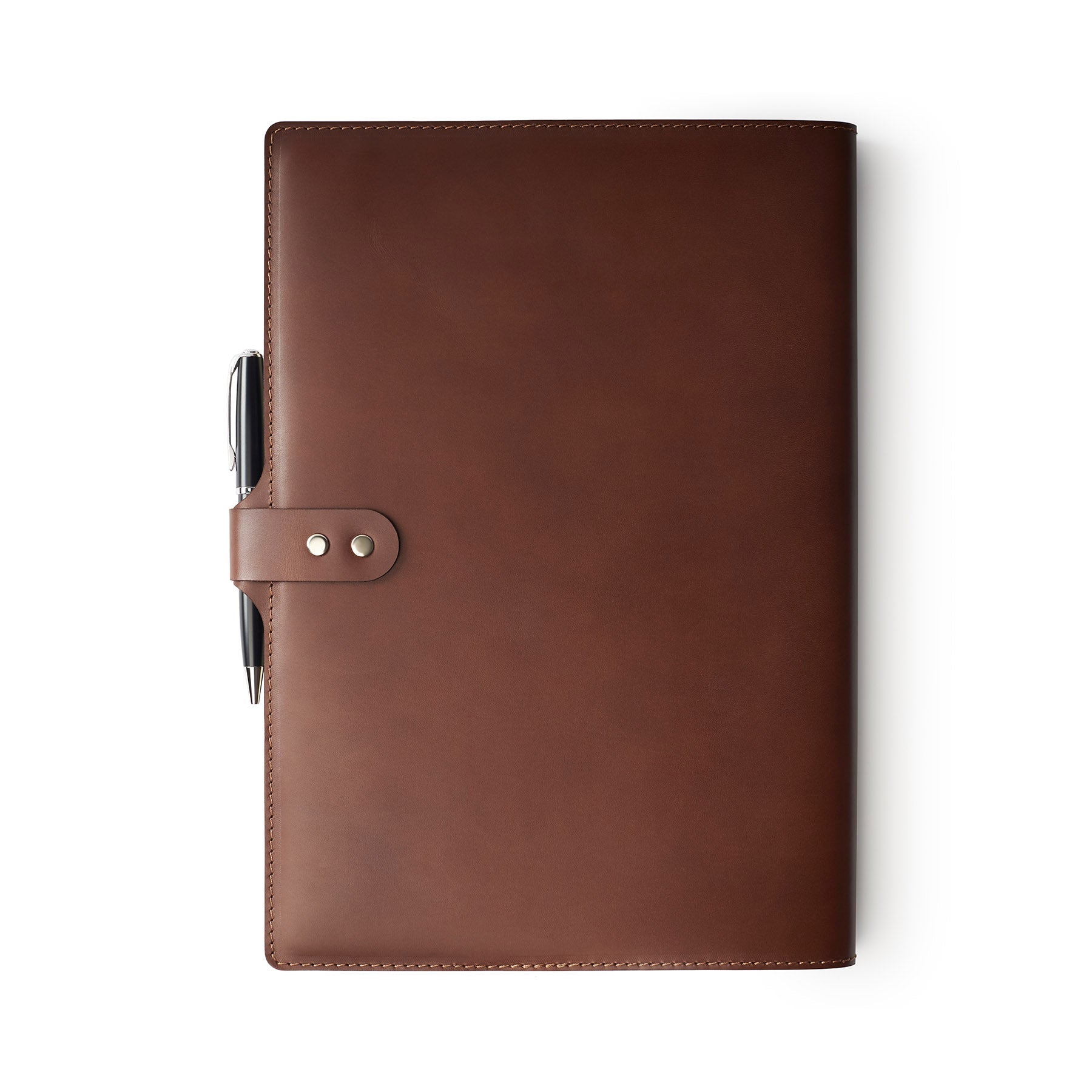 A4NotebookplusPen-DarkBrown-TopDown-0558