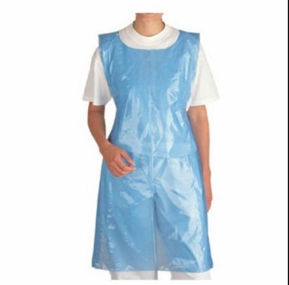 Waterproof Disposable Polythene Plastic Aprons Blue, Pack of 100 – Work Safety Protective Equipment – Supreme TTF – Regus Supply