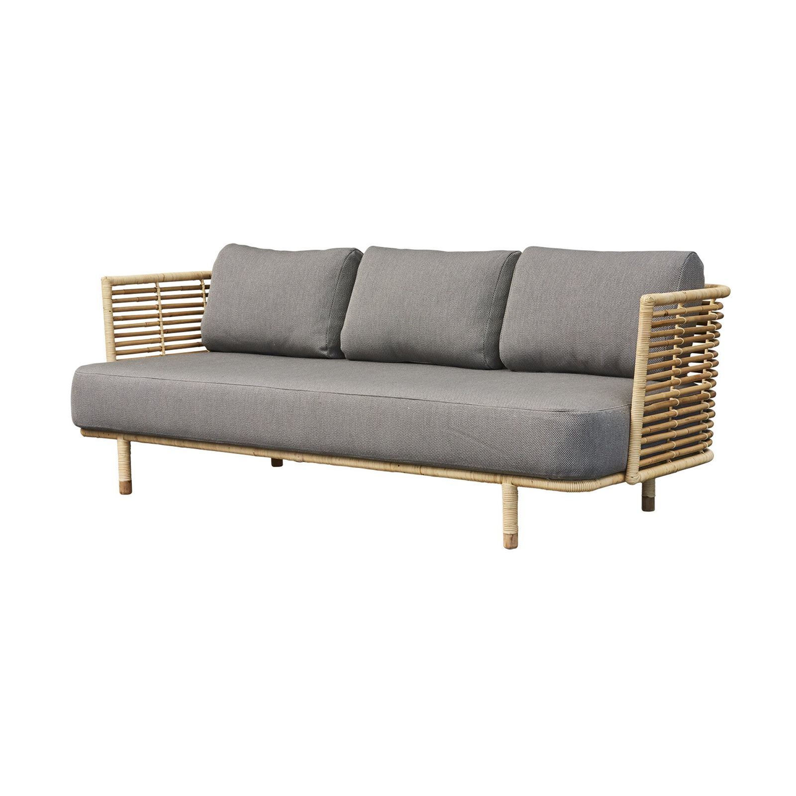 Sense Natural – 3 Seater Sofa Swipe Light Grey – Cane Line – Chair – Indor