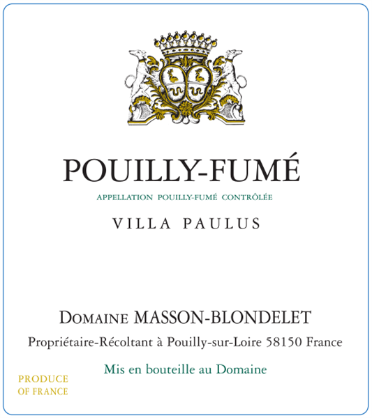 Half Bottle Domaine Masson-Blondelet Pouilly-Fumé «Villa Paulus» (375 ml)