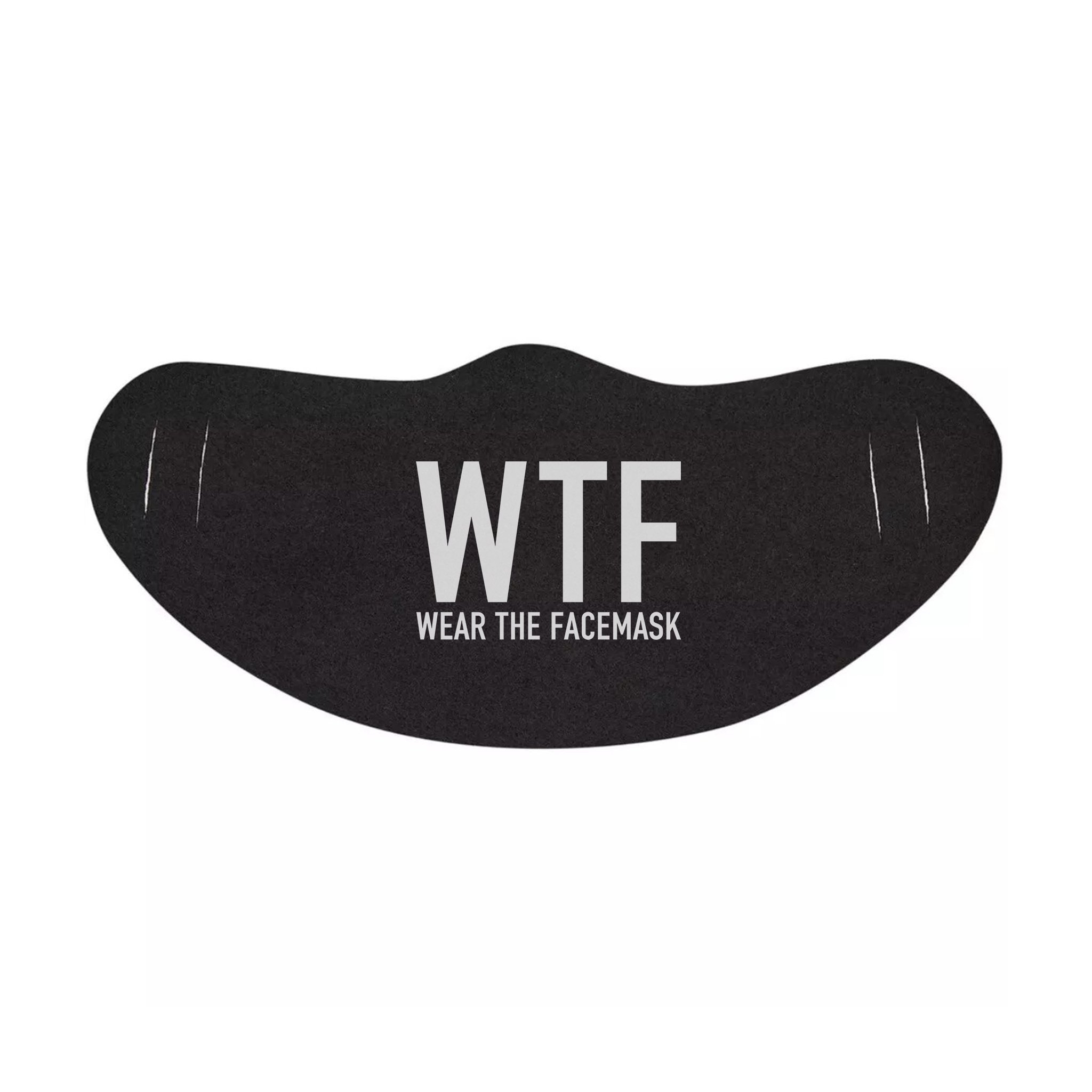 WTF Wear The Facemask Funny Quote – Funny Lightweight daily Face Mask, White – Ai Printing