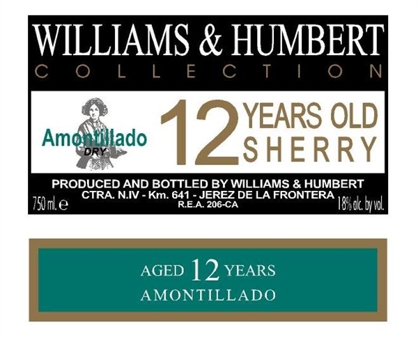 Half Bottle Williams &Humbert , 12 year, Collection Amontillado (375 ml)