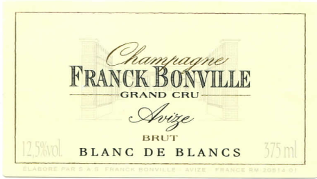 Half Bottle Franck Bonville Grand Cru Blanc de Blanc Brut (375 ml)