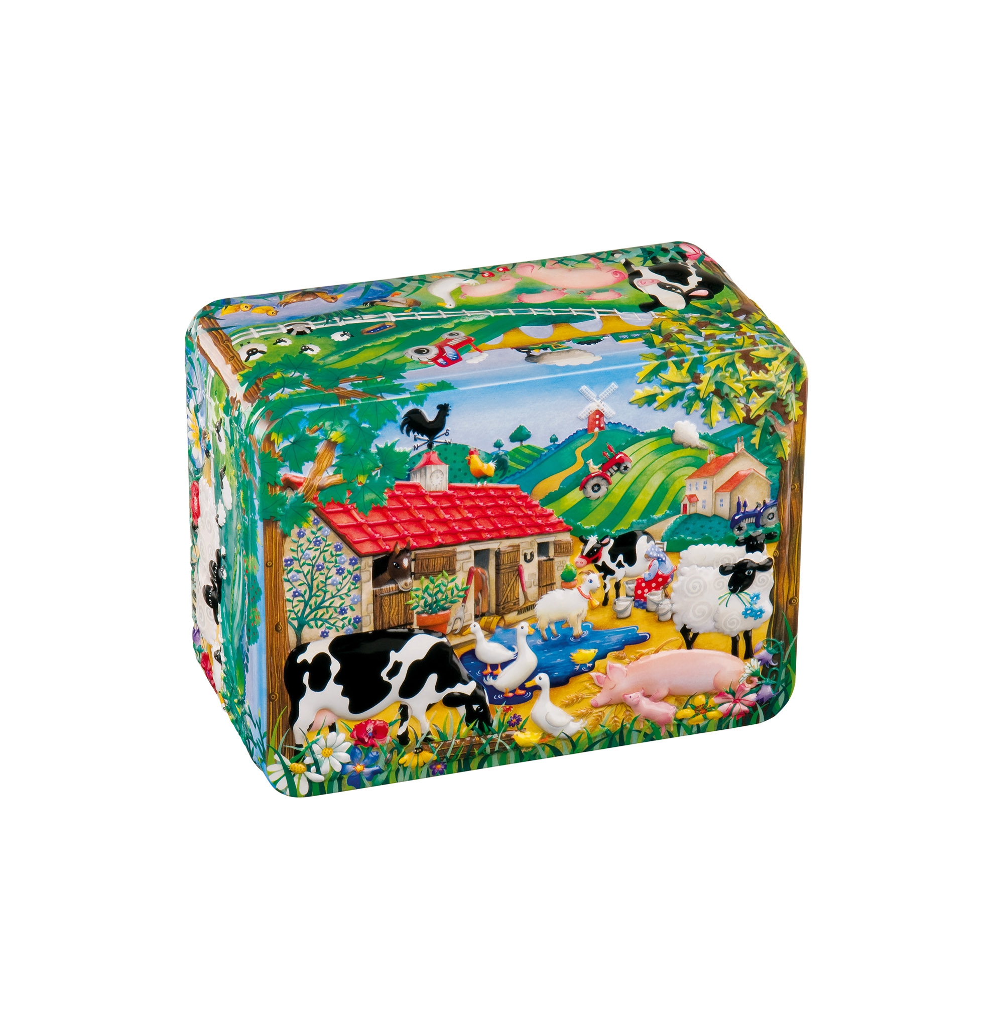 Farmyard – 270g Jelly Beans & 100 piece jigsaw puzzle – Churchills Confectionary