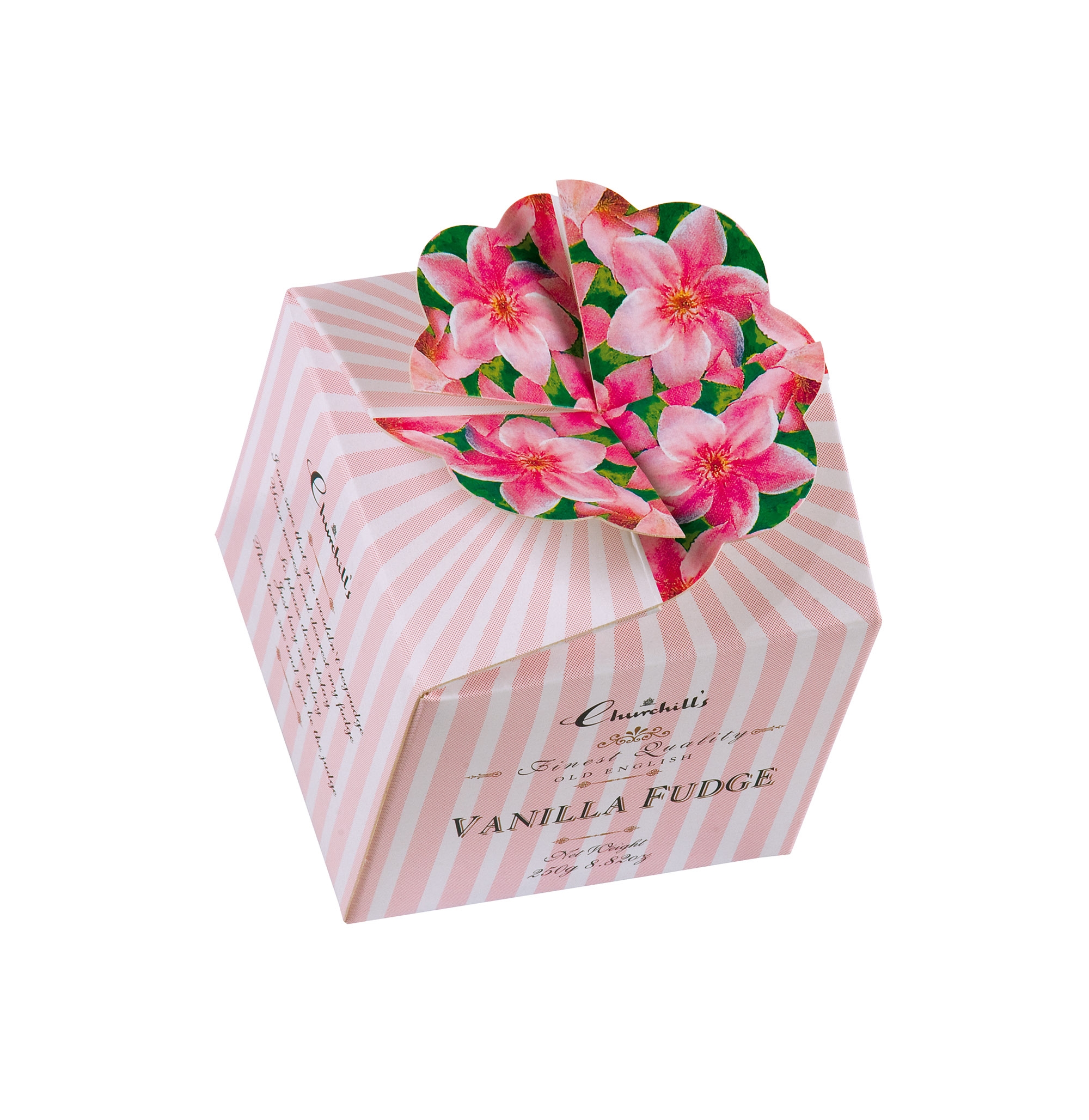 Floral Bouquet Vanilla Fudge – 250g Vanilla Fudge – Churchills Confectionary