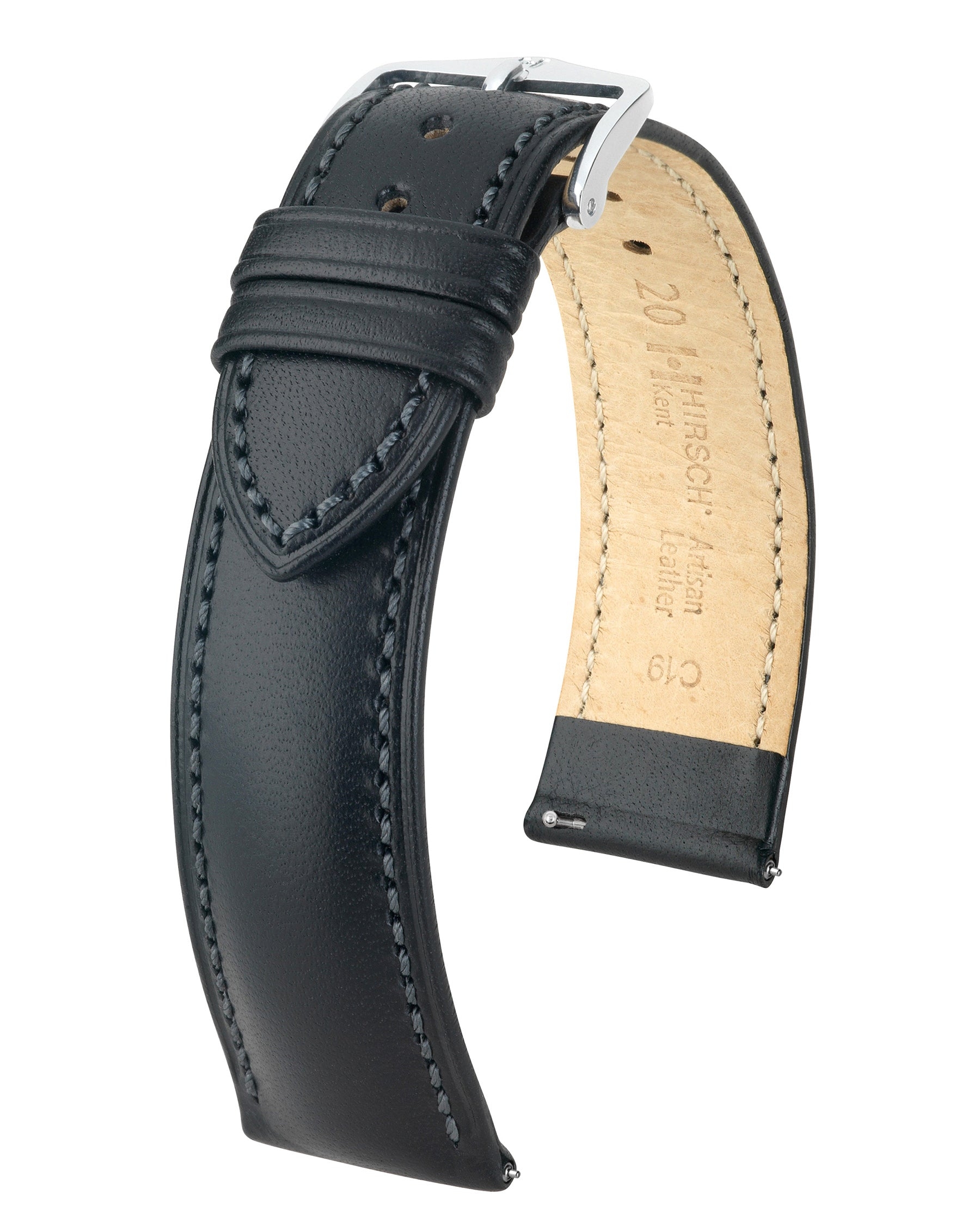 Hirsch Kent Watch Band Black- 20mm – Strapped For Time