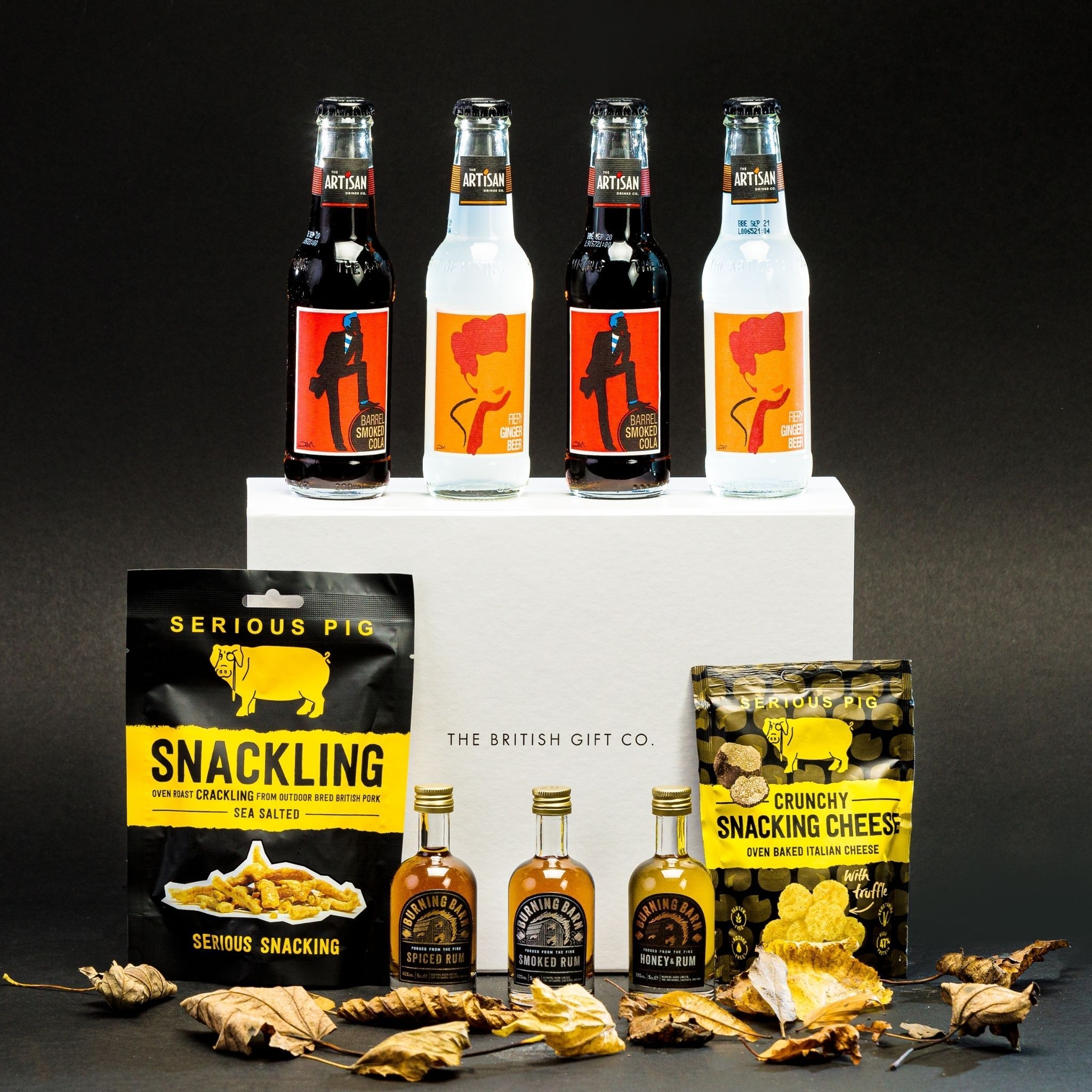 Rum Taster Gift Set with Miniatures, Ginger Beer, Cola & Bar Snacks – The British Gift Co.