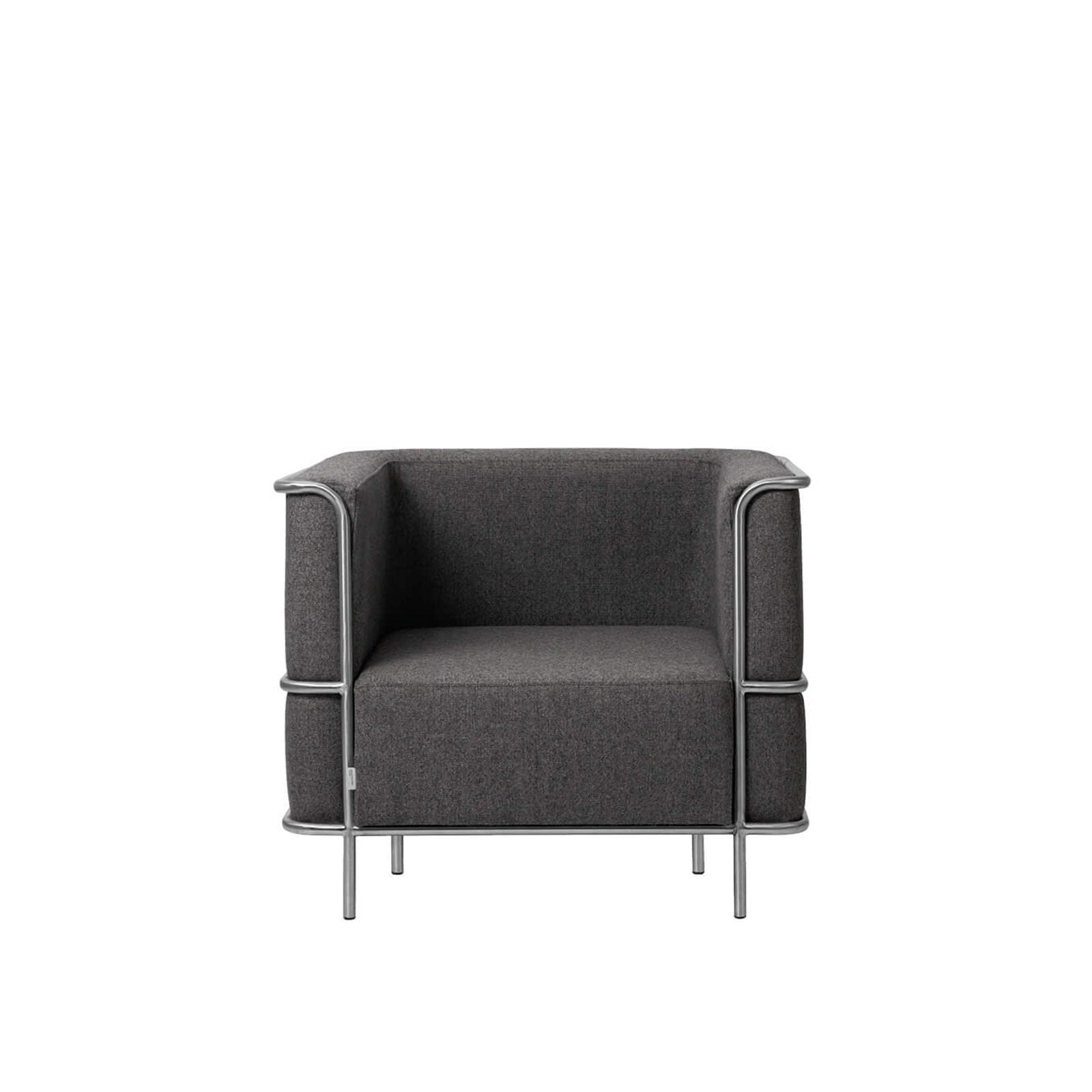Modernist – Lounge Chair Armchair (Grey Wool) – Kristina Dam – Indor