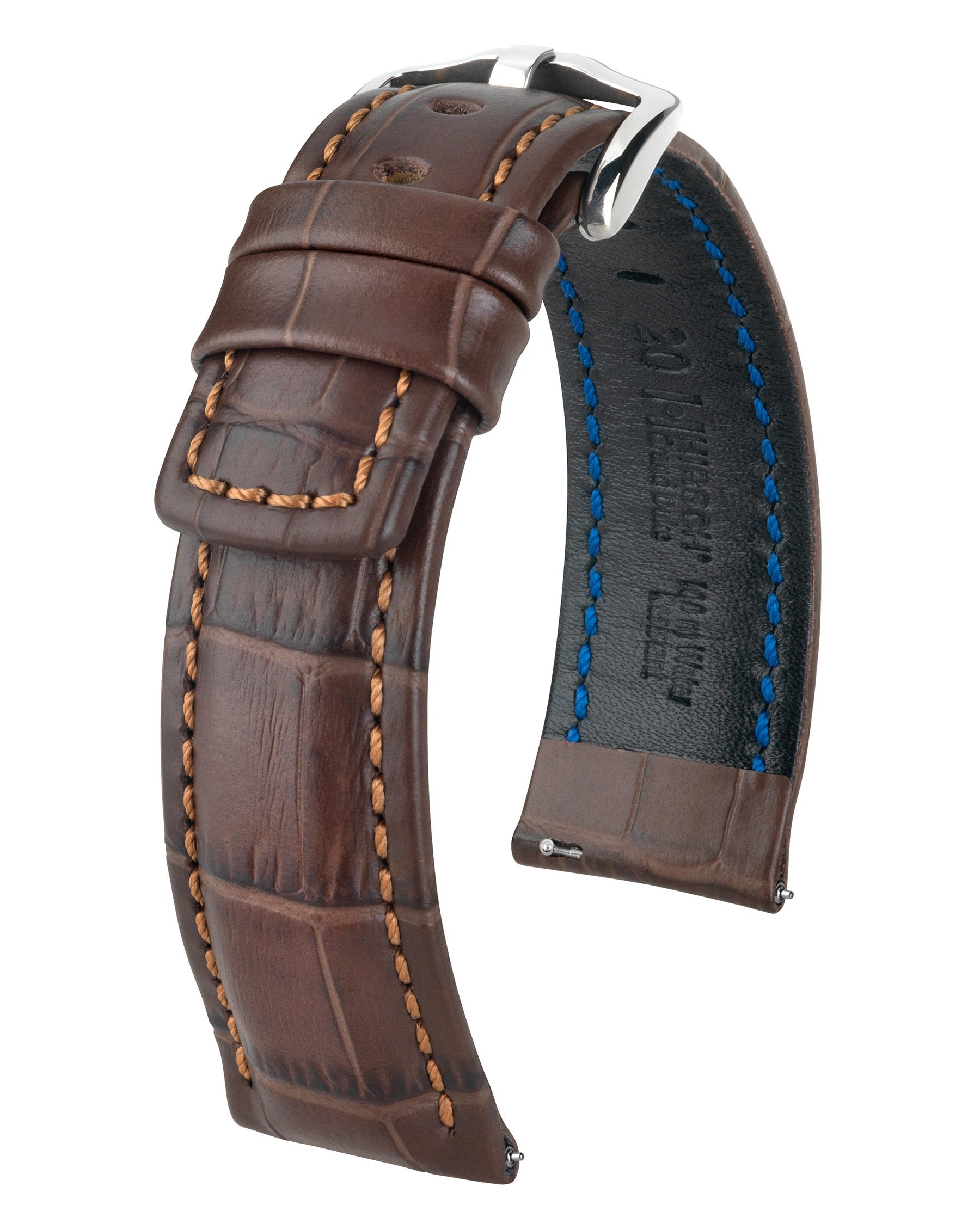 Hirsch Grand Duke Watch Band Brown | XL Length- 22mm – Strapped For Time